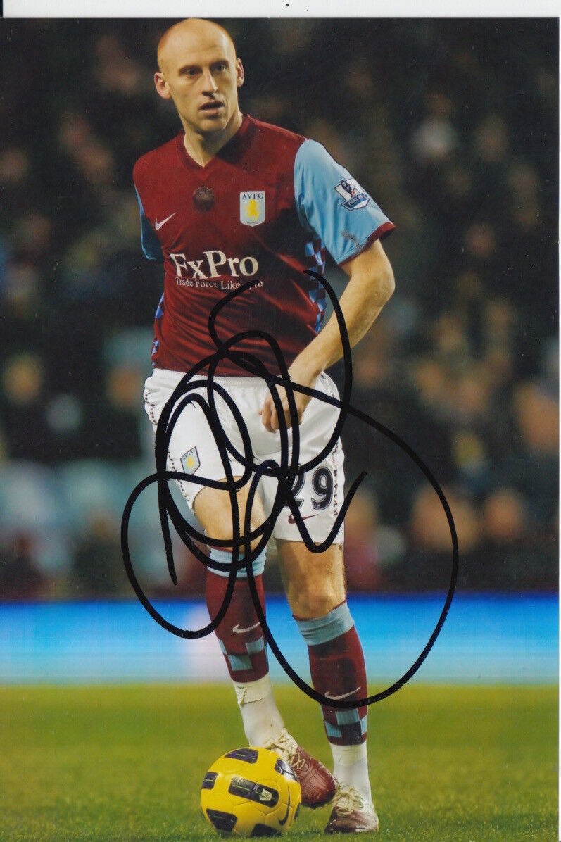 ASTON VILLA HAND SIGNED JAMES COLLINS 6X4 Photo Poster painting.