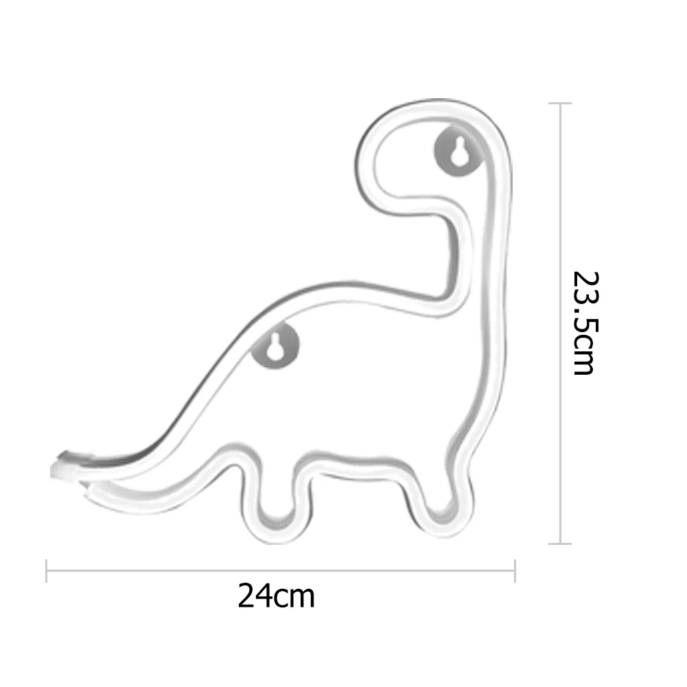 Dinosaur LED Neon Light Colorful Neon Sign Hanging Decoration Lamp (Green)