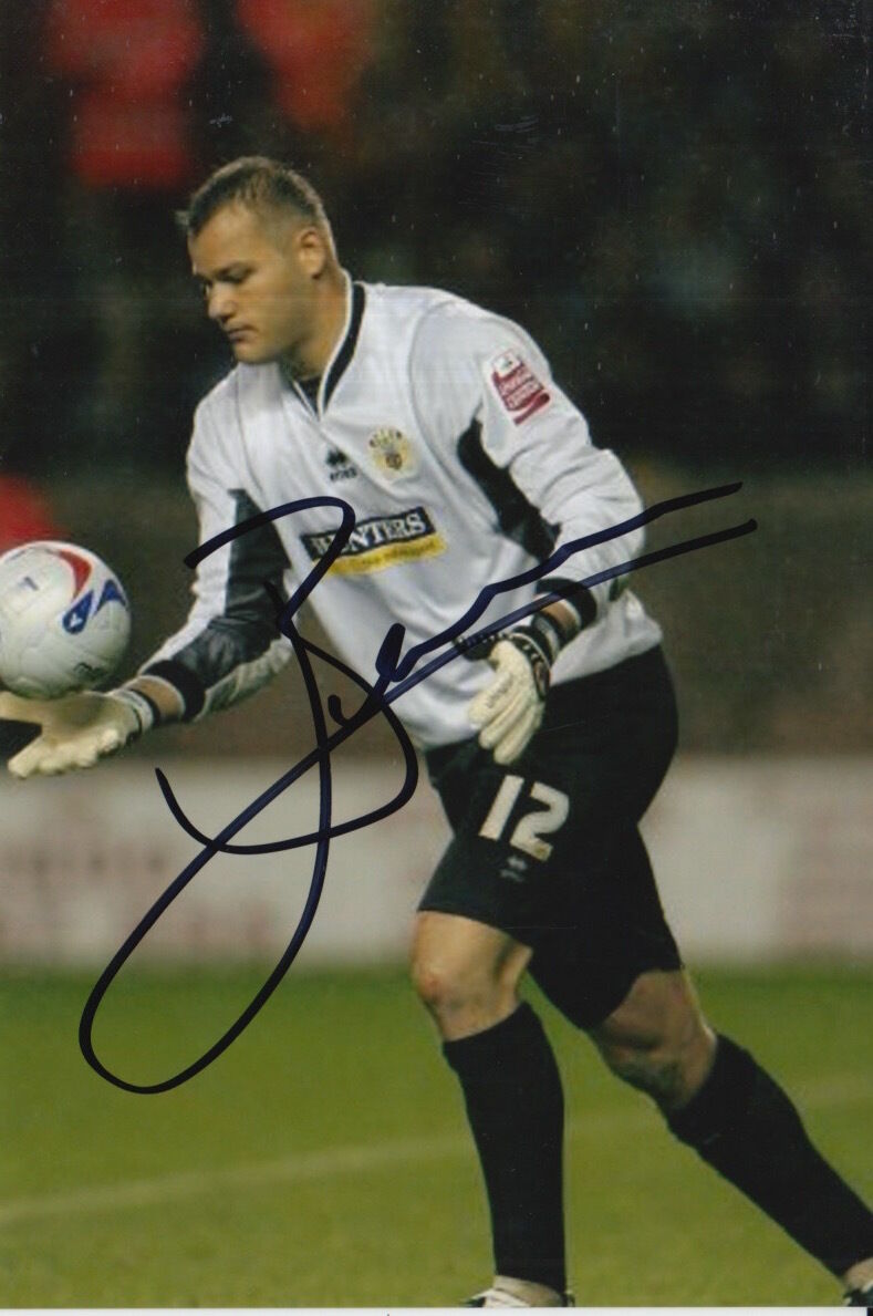 BURNLEY HAND SIGNED BRIAN JENSEN 6X4 Photo Poster painting 3.