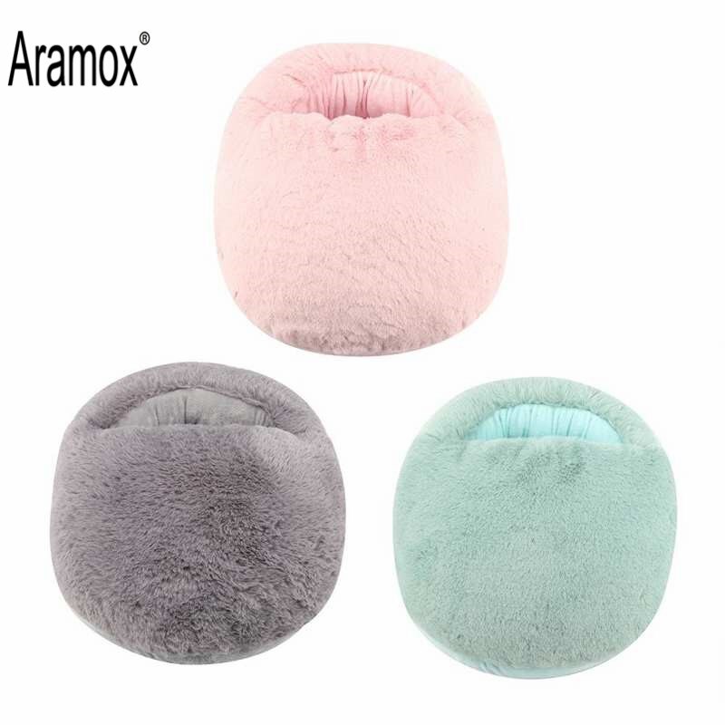 Electric-blanket-USB Foot Warmer Heating Pad Winter Office Heating Slippers Warm Cushion Electric Foot Warmer Shoes Winter Warming Blanket Mat-Electric-blanket