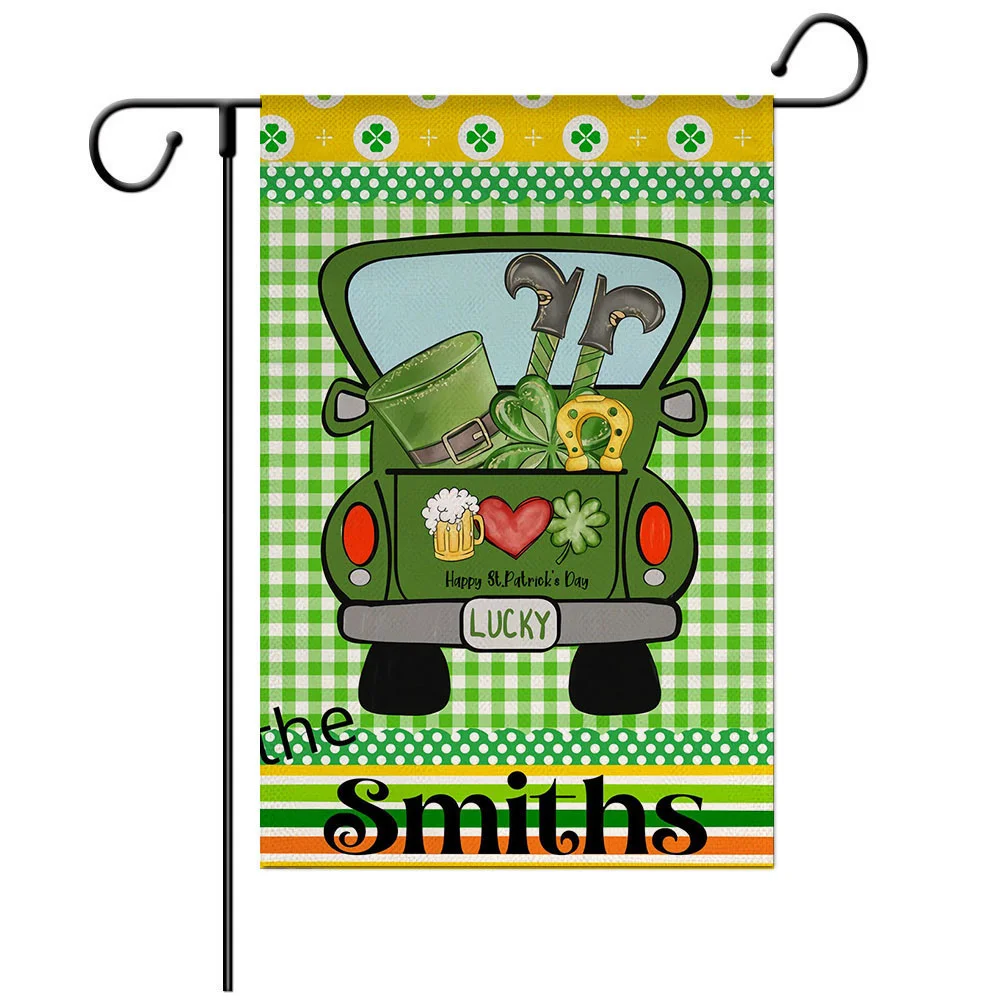 St. Patrick's Day Gonk Garden Flag