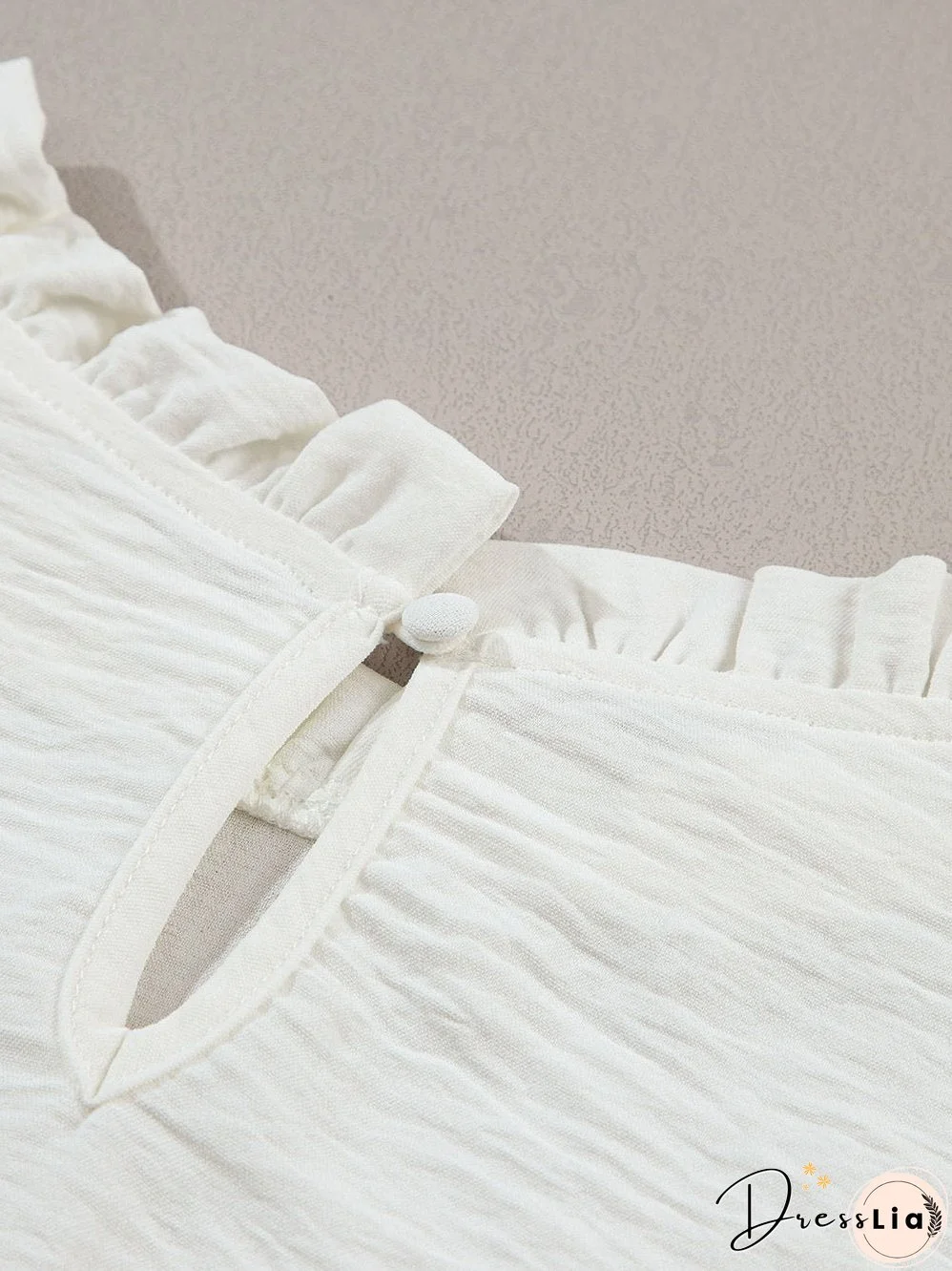 Lovely White Blouse with Ruffles