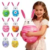 6 Pcs Easter Inflatable Outdoor Decorations PVC Colored Giant Egg Ornaments Blow Up Easter Egg Yard Decorations for Lawn/Garden/Porch/Courtyard