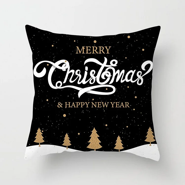 Linen Pillow Case - Christmas Cartoon Animal