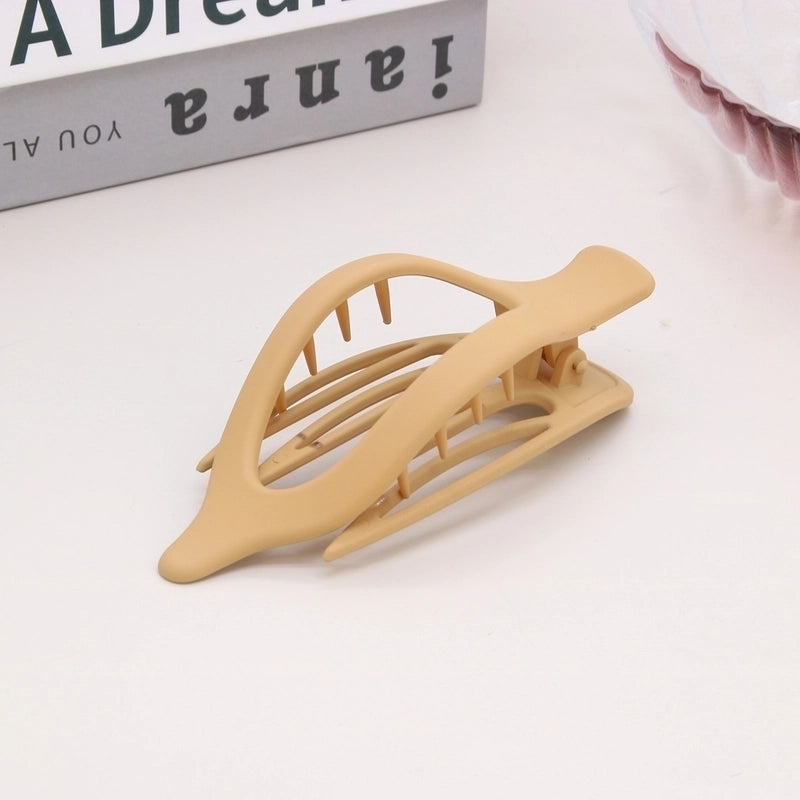 Women’s Lady Classic Style Solid Color Plastic Stoving Varnish Hair Clip