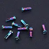 10Pcs Bike Spoke Nipples 14G Colorful Spokes Nipples for Mountain Road Bicycles