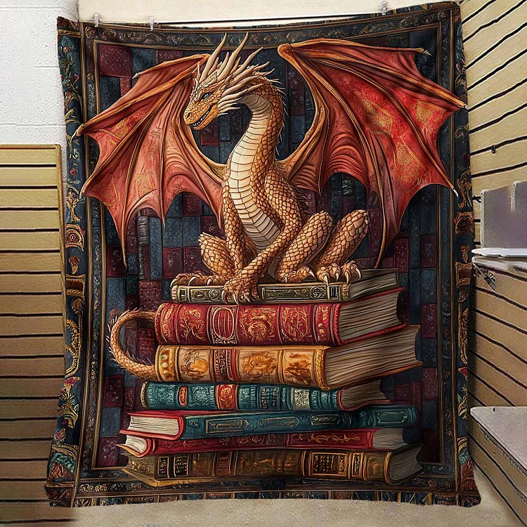 Wisdom Dragon Blanket - H211 - Premium Blanket The Cold Blanket