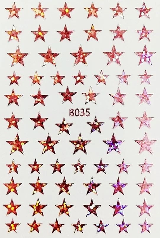 DIY Nail Art Stickers Star Light Manicure Design Accessories Back Glue Decoration Foil Nail Art Decor Designer Nail Stickers-Nail Inspo