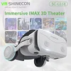 Virtual Reality VR Bluetooth Glasses 3D Headset Devices Viar Helmet Goggles Lenses Smart For Smartphones Phone Mobile Realidade