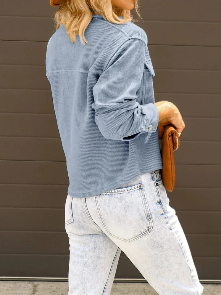 Women Half Sleeve V-neck Solid Color Dress