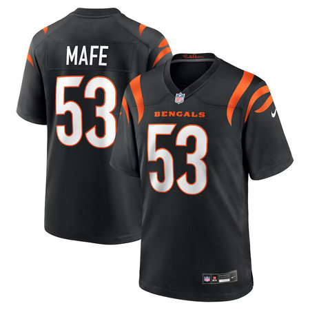 Youth Cincinnati Bengals #53 Boye Mafe Nike Black Team Game Jersey