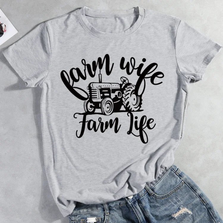 PSL - Farm wife farm life T-shirt Tee -03876