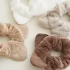 8PCS Cute Cat Ears Lint Hair Band Scrunchies
