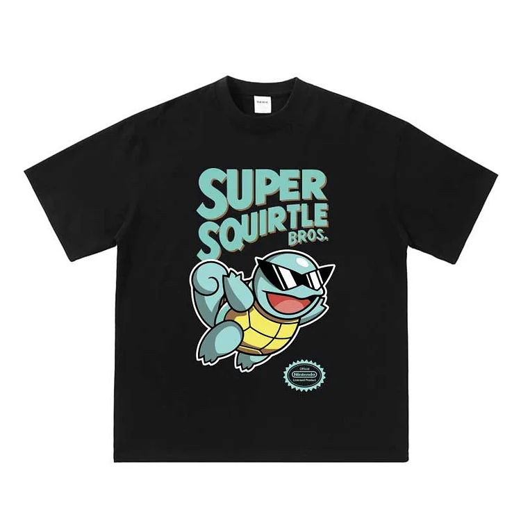 Pure Cotton Pokemon Super Squirtle T-shirt weebmemes