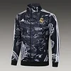 2023/2024 Real Madrid Long Zipped Jacket Black Football Shirt 1:1 Thai Quality