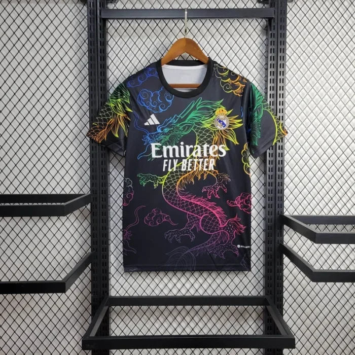 Real Madrid 24/25 Dragon Football Jersey (Black)
