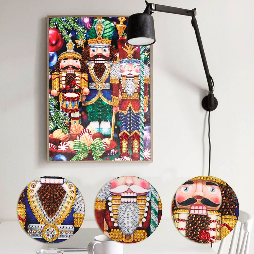 30*40CM - Special Shaped Diamond Painting - Nutcracker