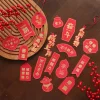 18PCS CNY Blessing Plants Hanging Paper Decors