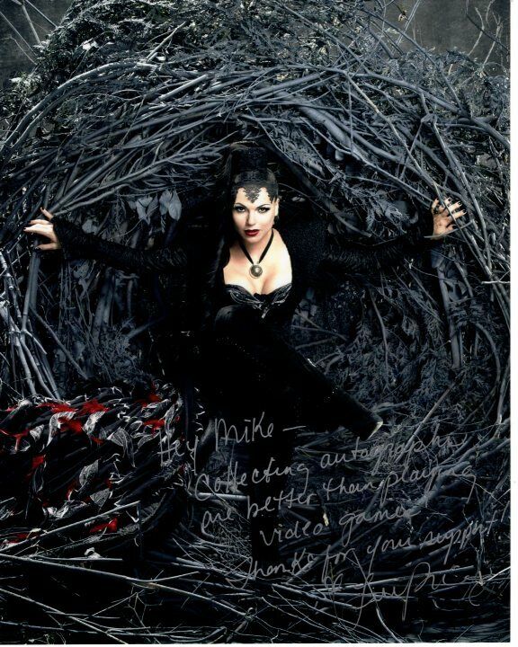 LANA PARRILLA Signed ONCE UPON A TIME Photo Poster paintinggraph - To Mike GREAT CONTENT