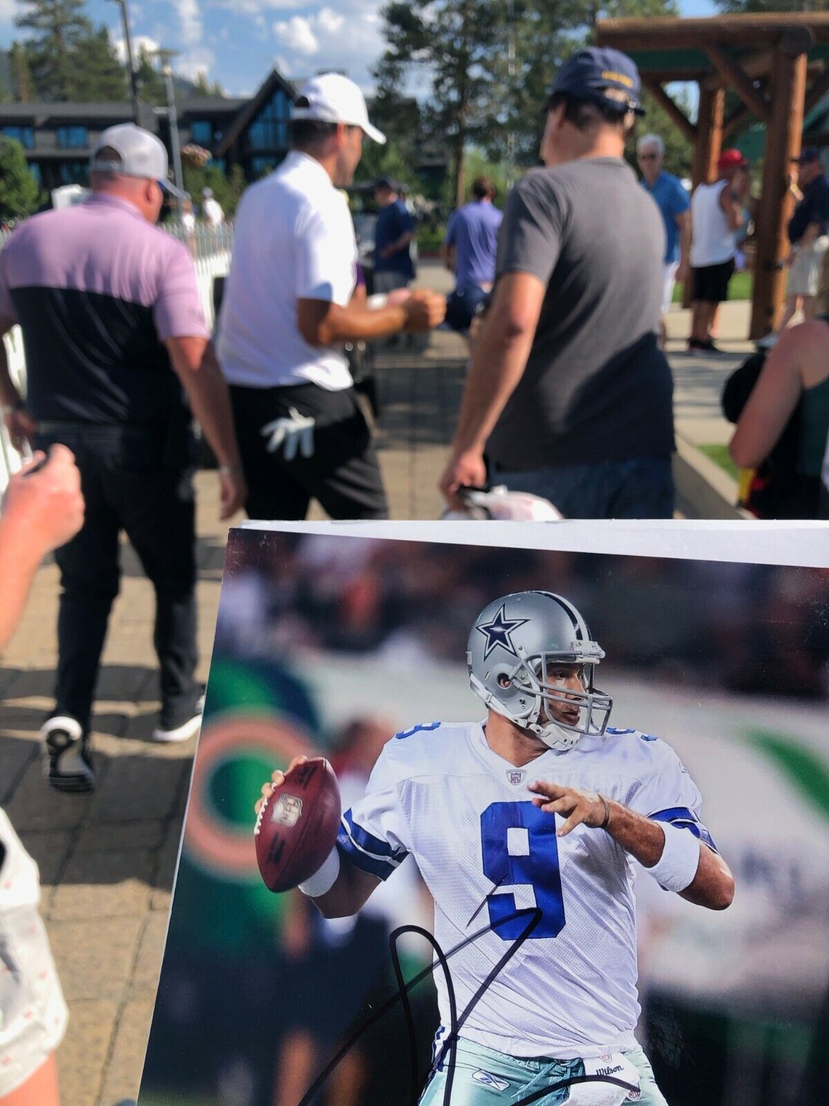 TONY ROMO UGLY QUICK SIGNED AUTOGRAPHED 8x10 FOOTBALL Photo Poster paintingGRAPH EXACT PROOF COA