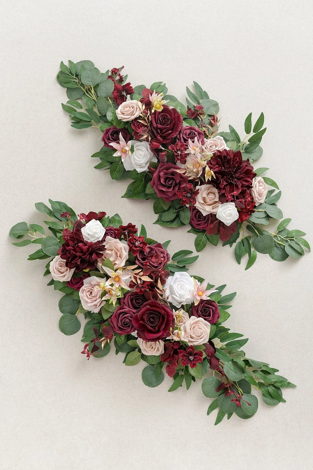 Head Table Floral Swags in Romantic Marsala