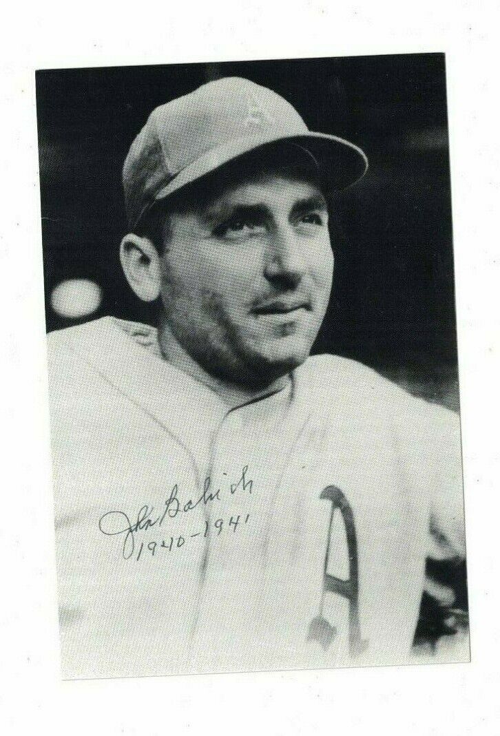 John Babich Philadelphia Athletics Signed 4x6