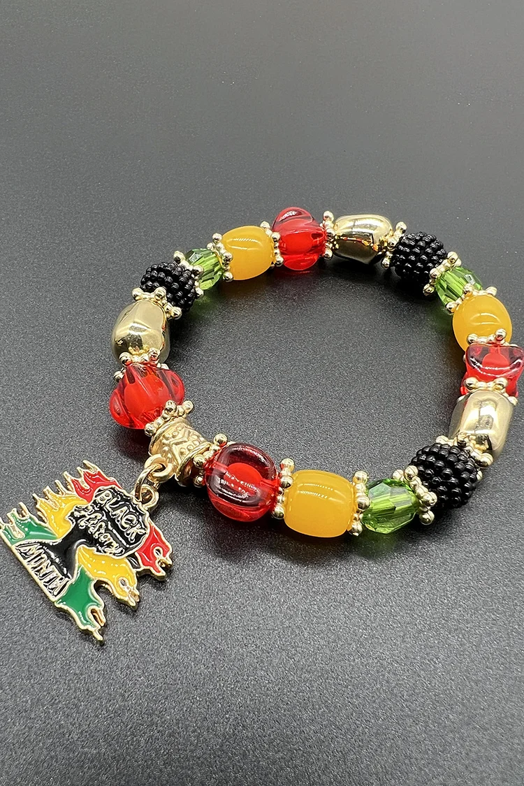 Handmade Beaded Multicolor Elastic Bracelets