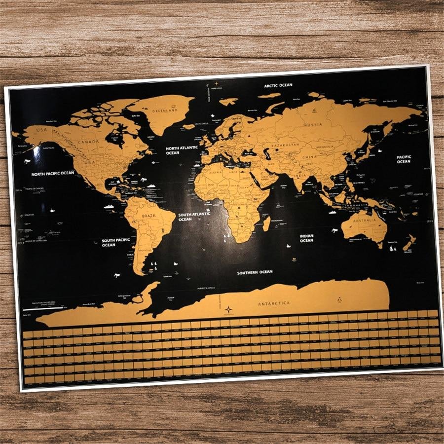 Travel The World Scratch-It Map