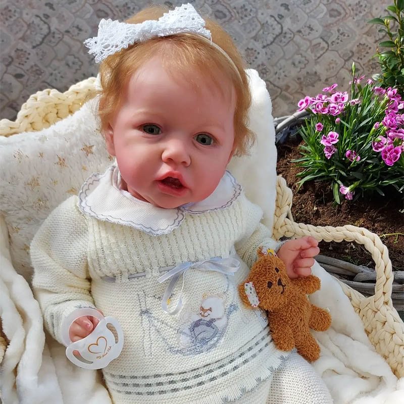 12'' Realistic Open Mouth Silicone Reborn Baby Dolls Girl Named Samira ...