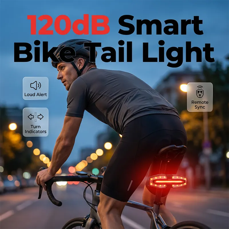 Fanale posteriore smart per bicicletta con indicatori di direzione