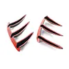 1 Pair Car Rear Bumper Canards for Benz W176 A200 A250 A260 A45 (Glossy Black)