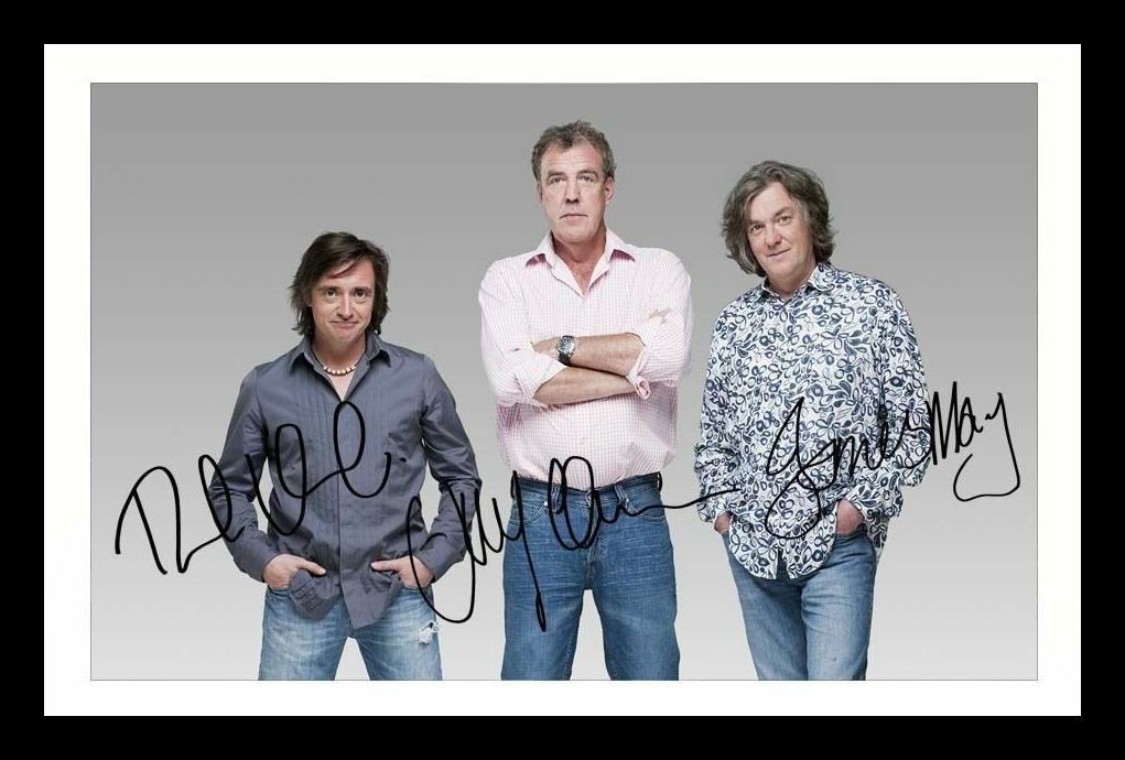 Top Gear - Richard Hammond & Jeremy Clarkson & James May Signed & Framed Photo Poster painting