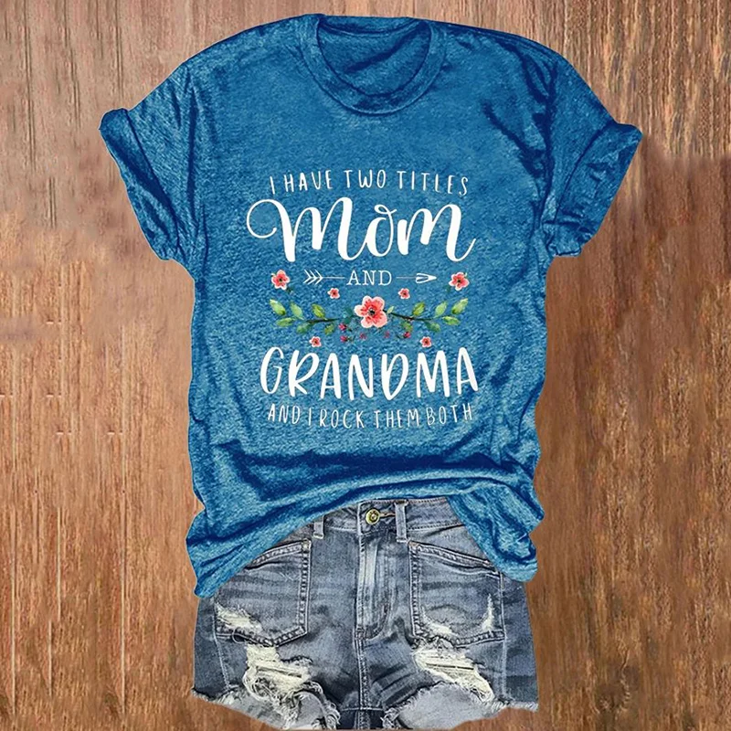 Mother's Day Print Casual T-Shirt