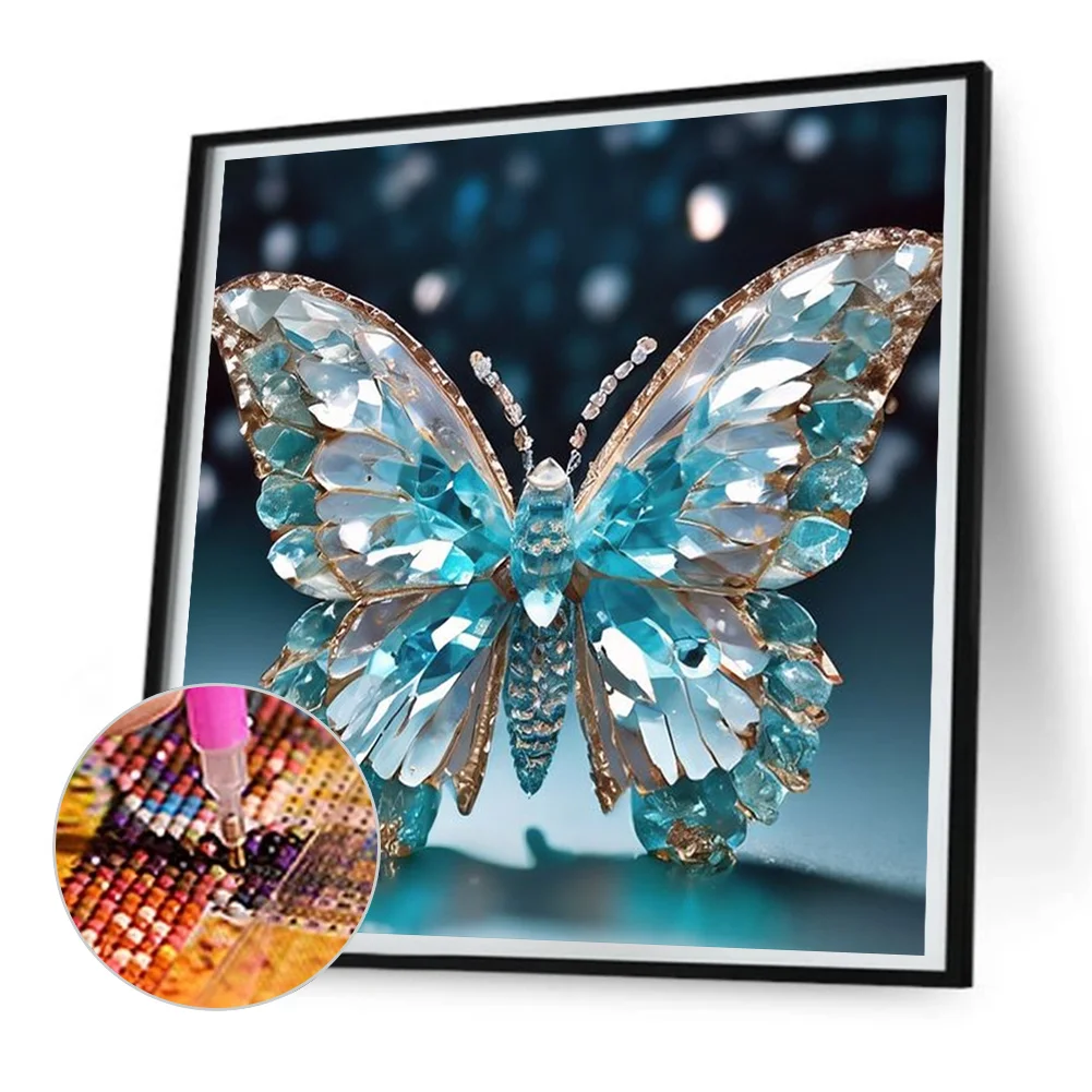Diamond Painting - Full Round Drill - Butterfly(Canvas|30*30cm)