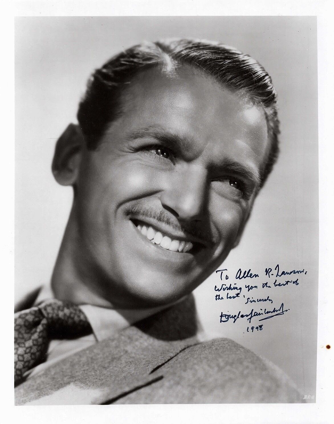 DOUGLAS FAIRBANKS JR. AUTOGRAPHED Hand SIGNED 8x10 Photo Poster painting w/COA Sinbad The Sailor