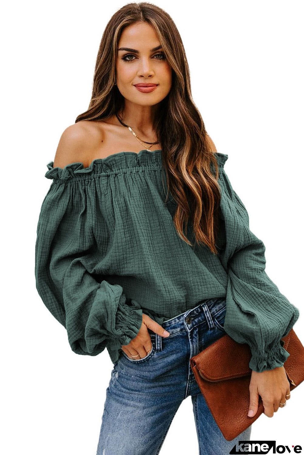 Off-the-shoulder Ruffle Top