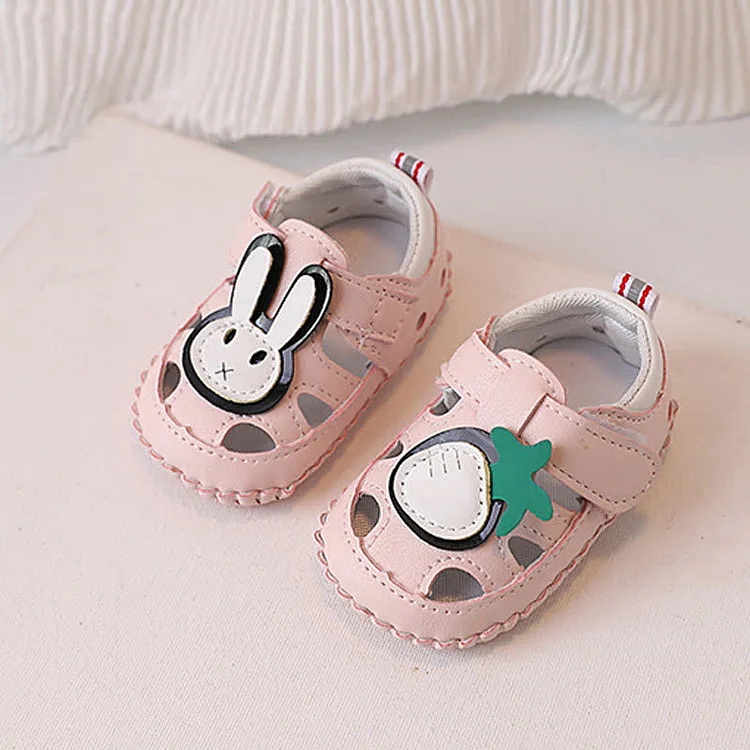 Baby Bunny Carrot Velcro Sandals 