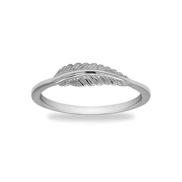 Gift for Girlfriend Feather Ring