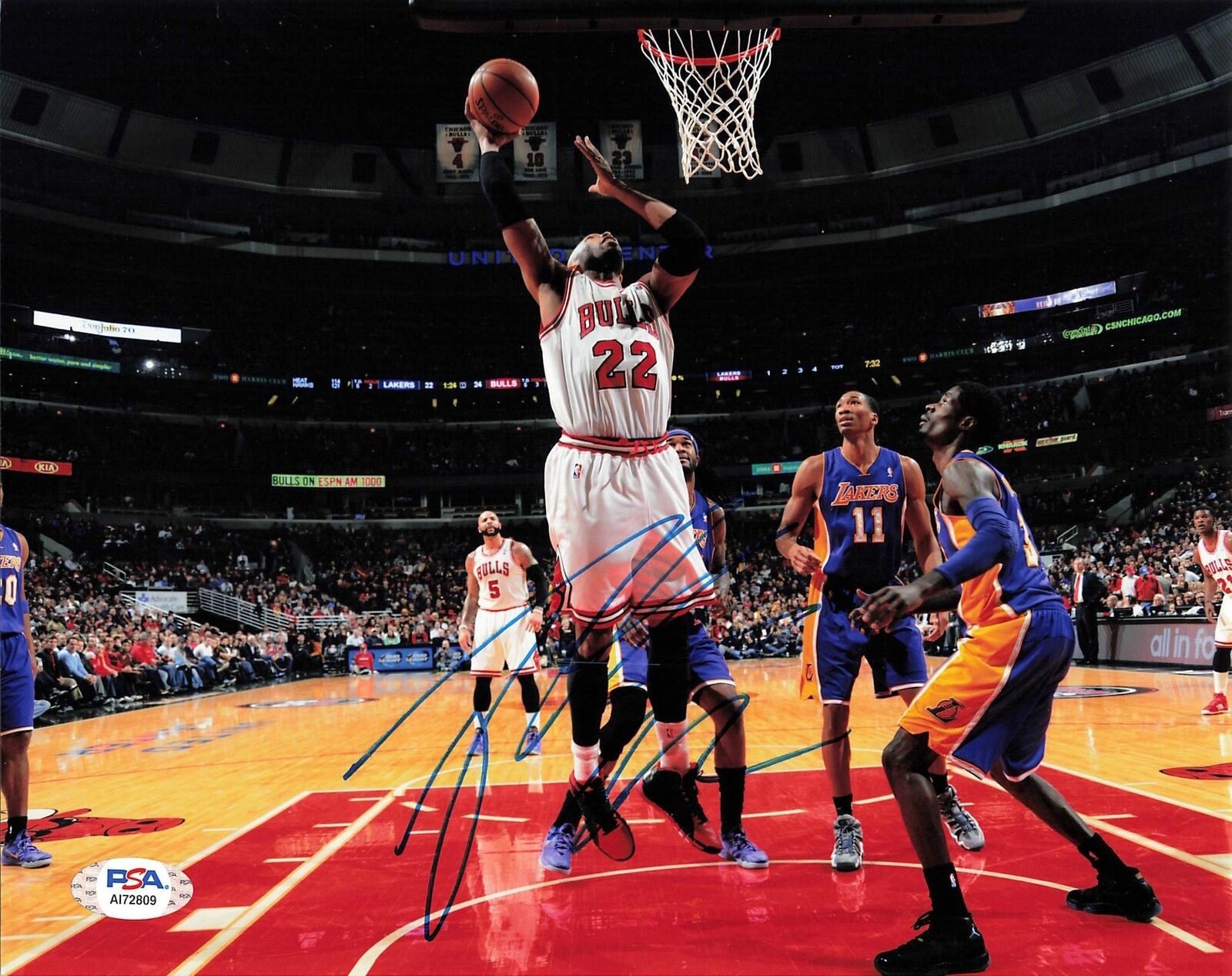 Taj Gibson signed 8x10 Photo Poster painting PSA/DNA Chicago Bulls Autographed