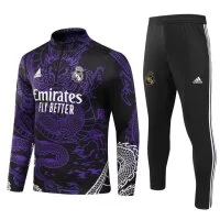 23/24 Real Madrid Half-Pull Chinese Dragon Purple Training Kit Football Thai Quality