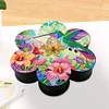 (US Local)Diamond Painting Storage Box Flower Hummingbird DIY Sundries Organizer Case
