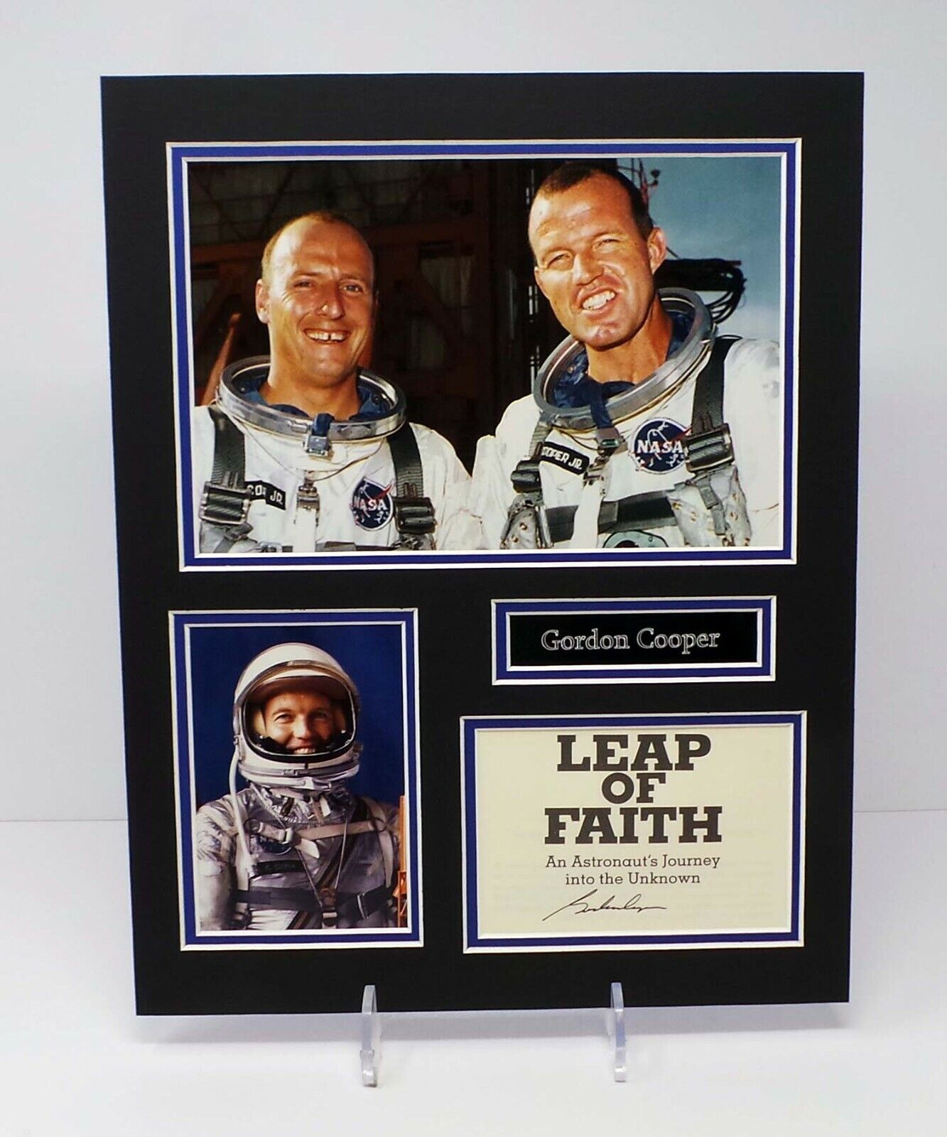 Gordon COOPER Signed Mounted Mercury 7 Astronaut Photo Poster painting Display AFTAL RD COA