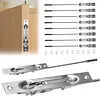 [US Local Warehouse] 10 Packs Lever Extension Flush Bolt 16.54in Latch Slide Bolt Lock Solid Stainless Steel French Door Locks for Commercial Applications Store School Office