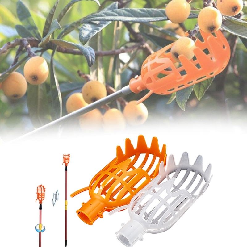 Garden Basket Fruit Picker Head Multi-Color Plastic Fruit Picking Tool Catcher Agricultural Bayberry Jujube Picking Supplies