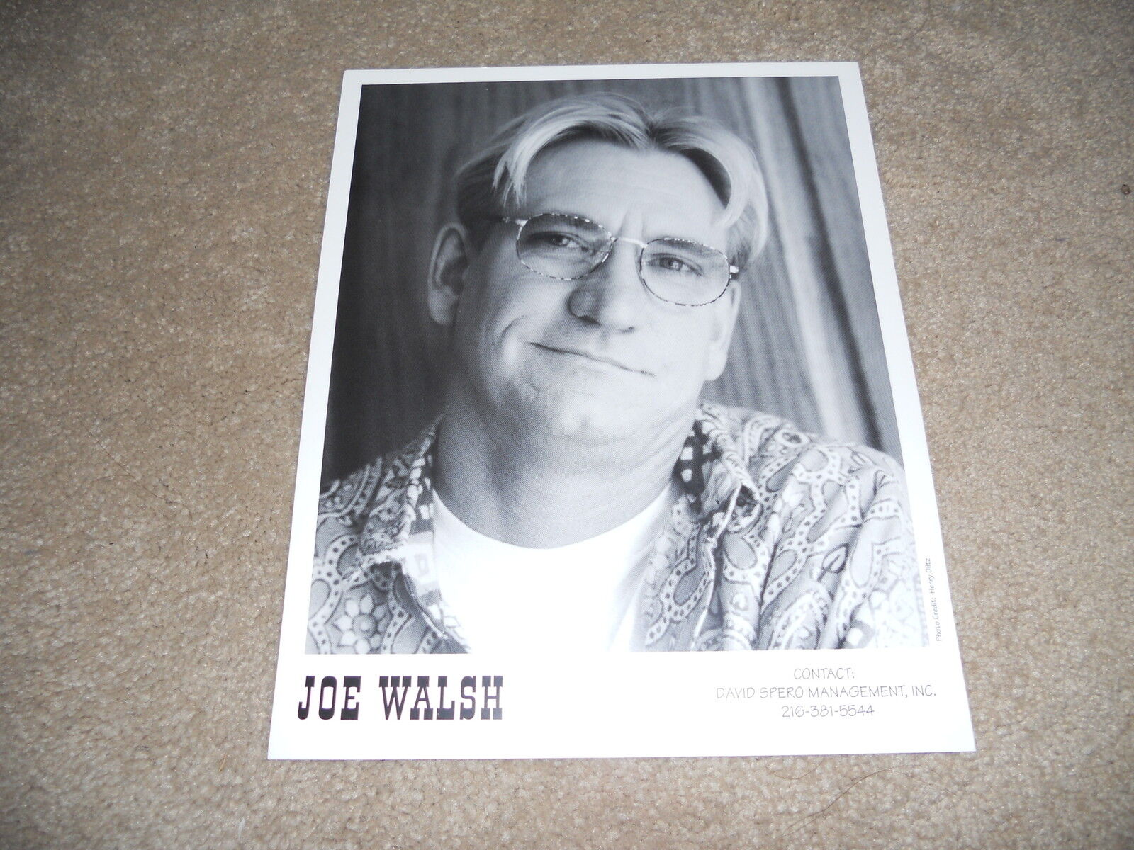 Joe Walsh The Eagles 8x10 Promo Band Photo Poster painting #4