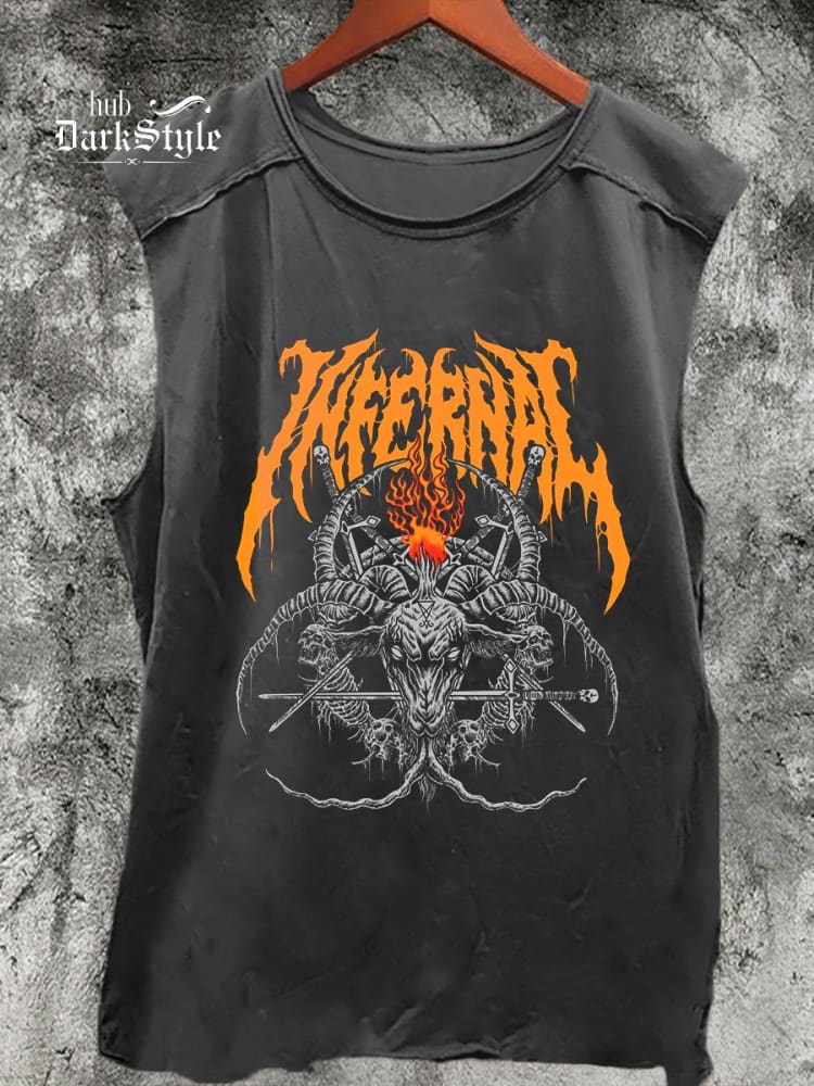 Dark Gothic Print   Casual Tank Top / Rvogue / Rvogue