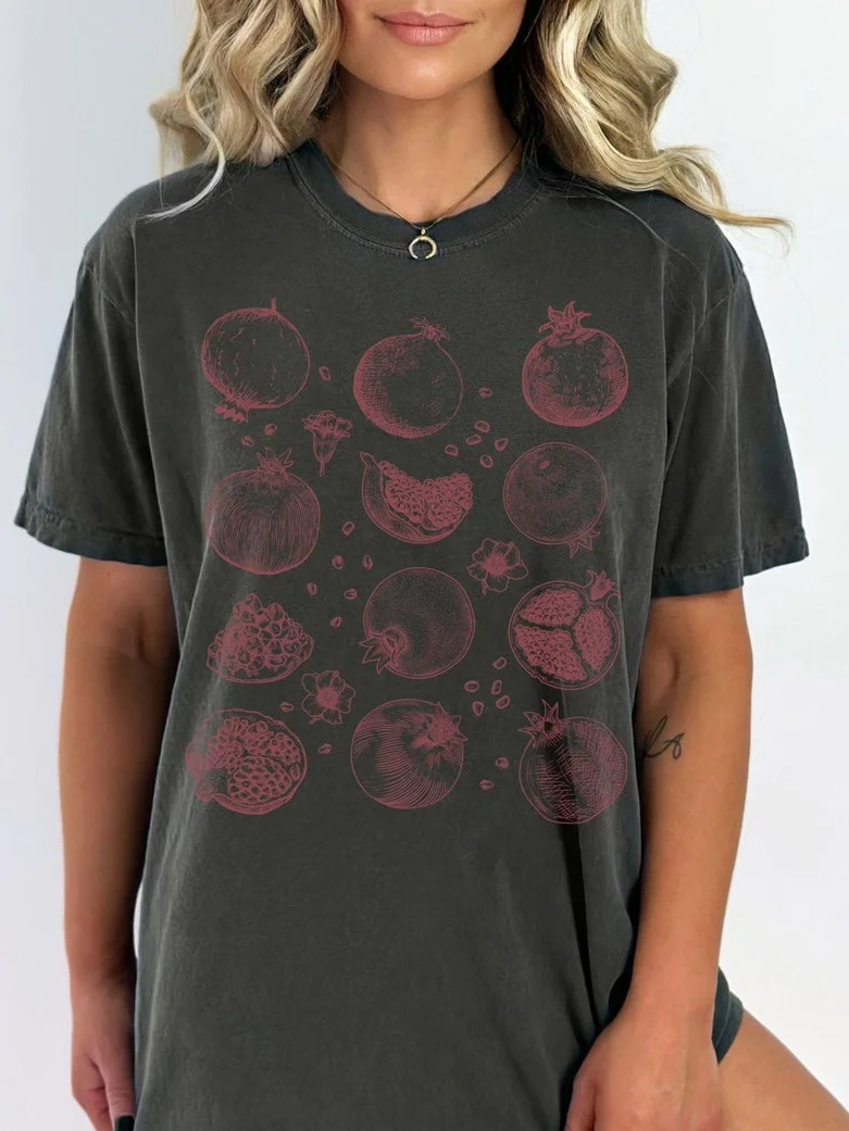 Pomegranate Fruit T-Shirt Persephone / DarkAcademias /Darkacademias