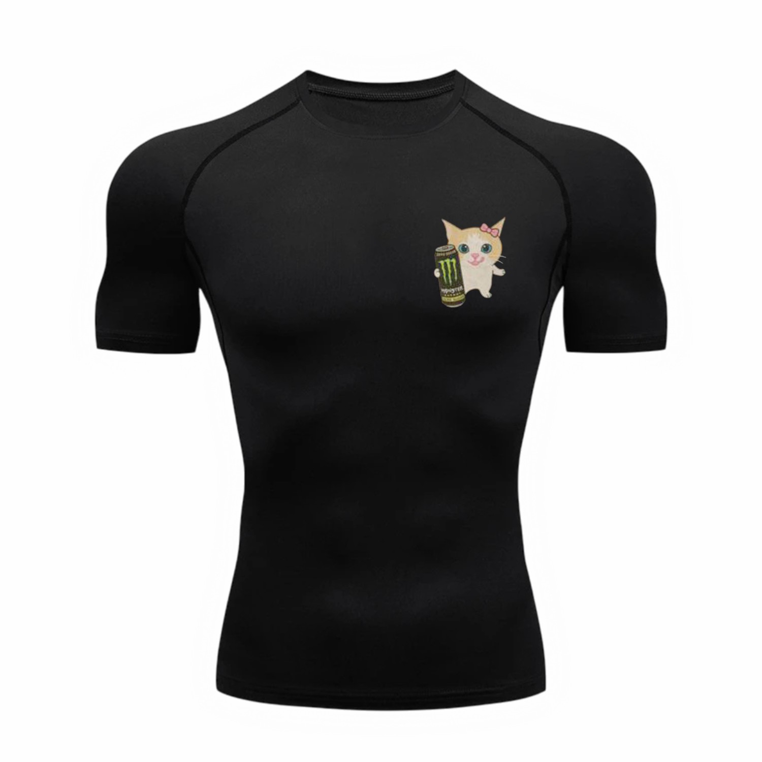 Cute Cat Monster Compression T-shirt