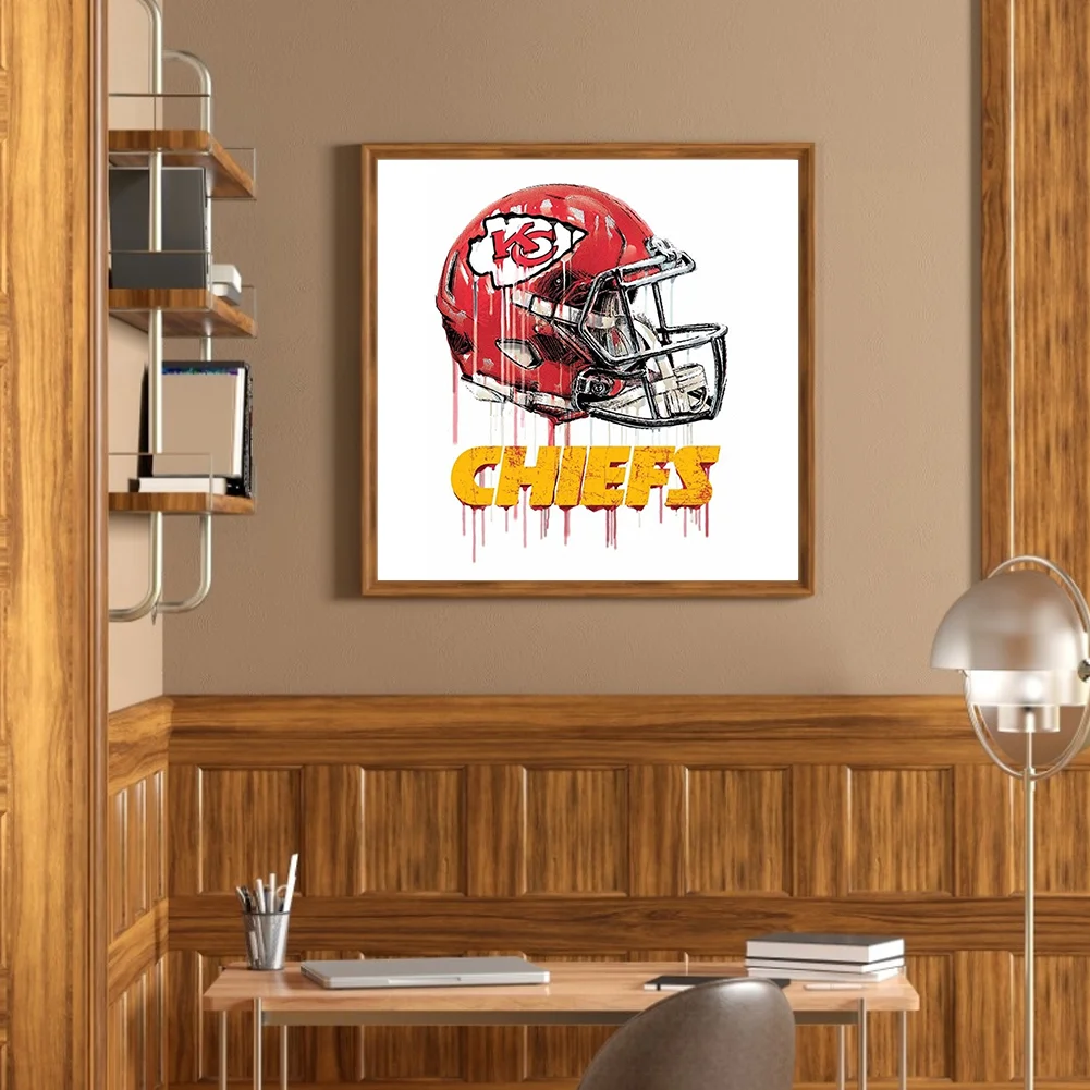 Diamond Painting - Full Round Drill - Kansas City Chiefs(30*30cm)