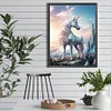 5D DIY Vollrundbohrer Diamantmalerei Fantasie Einhorn Kit Wohnkultur 30x40cm
